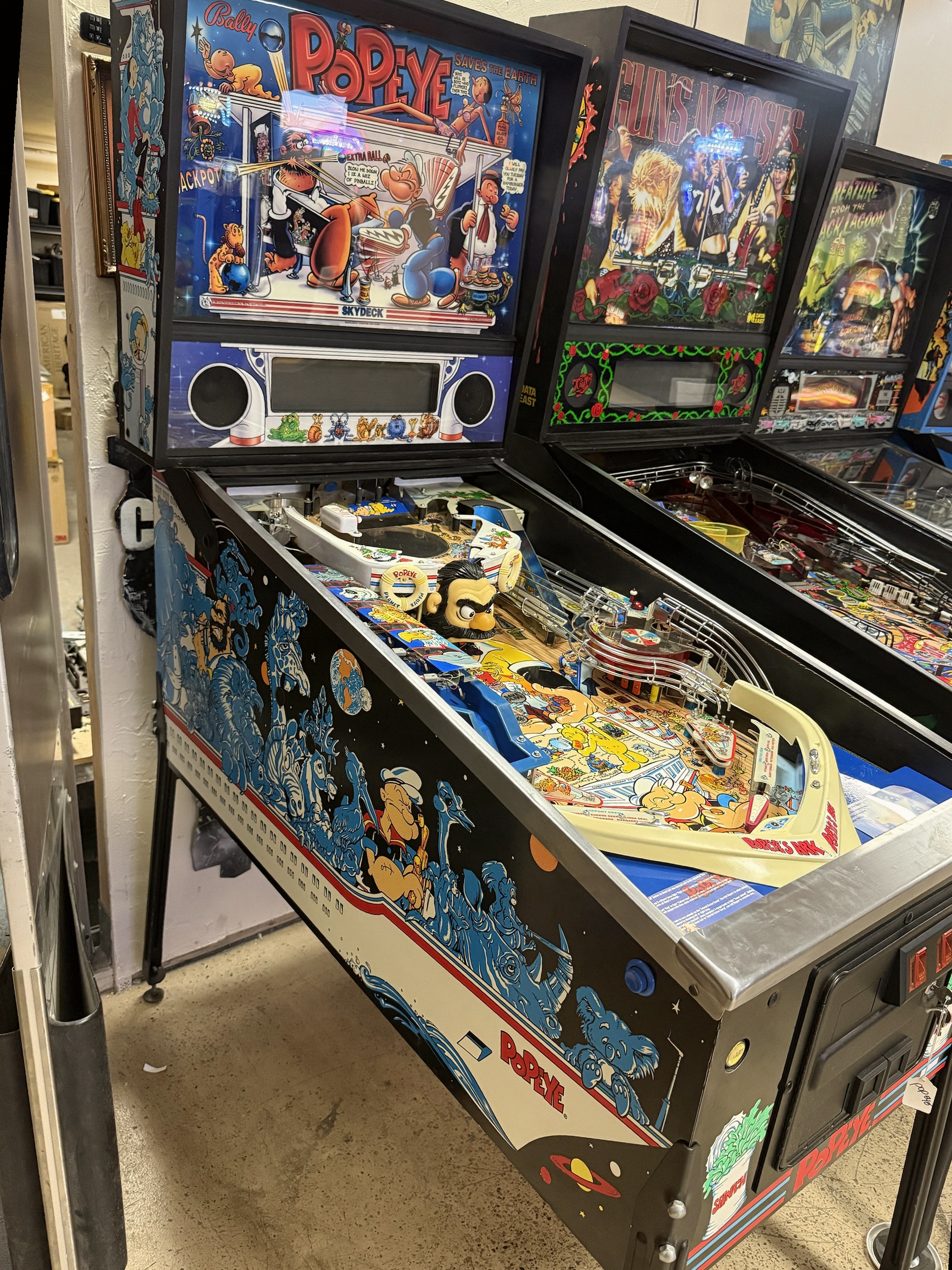Popeye Pinball Machine